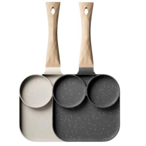 Frigideira Antiaderente com 3 ou 4 Divisórias – Multiuso para Ovos, Panquecas e Lanches - Imagem 1