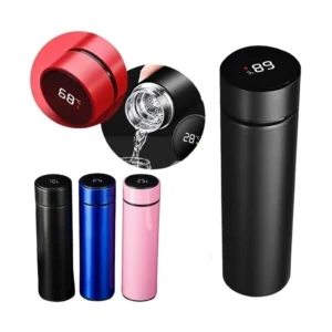 Garrafa Térmica Inox 500ml com Sensor de Temperatura Digital LED – Bebidas Quentes e Geladas - Imagem 1