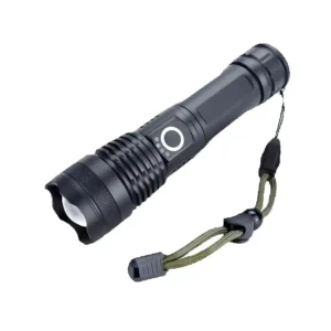 Lanterna Tática Militar e Resistente à Água T9 LED P50 10.000 Lumens Recarregável com Zoom - Imagem 1