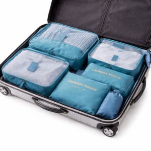 Kit 6 Necessaires Organizadores de Mala para Viagem – Feminino e Masculino - Imagem 1