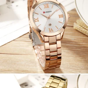 CURREN Ladies Watch For Women Fashion Retro Female Waterproof Watch Steel Quartz Watch For Women Christmas Relógio Feminino 9007 - Imagem 33