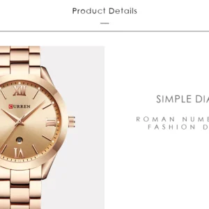 CURREN Ladies Watch For Women Fashion Retro Female Waterproof Watch Steel Quartz Watch For Women Christmas Relógio Feminino 9007 - Imagem 23