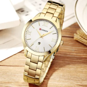 CURREN Ladies Watch For Women Fashion Retro Female Waterproof Watch Steel Quartz Watch For Women Christmas Relógio Feminino 9007 - Imagem 4