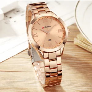 CURREN Ladies Watch For Women Fashion Retro Female Waterproof Watch Steel Quartz Watch For Women Christmas Relógio Feminino 9007 - Imagem 2