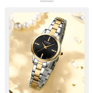 Relógio Feminino CURREN de Quartzo com Pulseira em Aço Inoxidável à Prova d’Água - Imagem 34