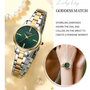 Relógio Feminino CURREN de Quartzo com Pulseira em Aço Inoxidável à Prova d’Água - Imagem 21