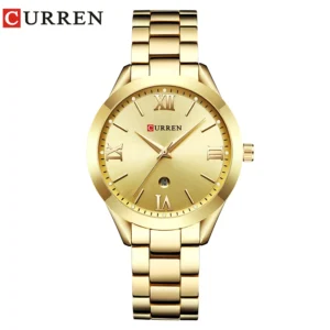 CURREN Ladies Watch For Women Fashion Retro Female Waterproof Watch Steel Quartz Watch For Women Christmas Relógio Feminino 9007 - Imagem 1
