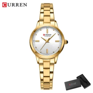 Relógio Feminino CURREN de Quartzo com Pulseira em Aço Inoxidável à Prova d’Água - Imagem 10