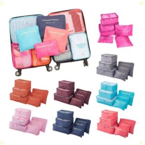 Kit 6 Necessaires Organizadores de Mala para Viagem – Feminino e Masculino - Imagem 3