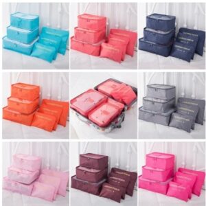 Kit 6 Necessaires Organizadores de Mala para Viagem – Feminino e Masculino - Imagem 5